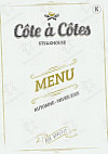 Côte à Côtes menu