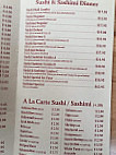 Hwe Sarang Sushi menu