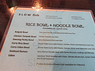 Slow Fish menu