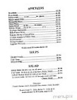 La Casetta Italian menu