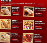 Kfc menu