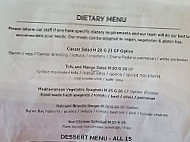 The Boardwalk menu