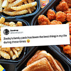 Zaxby's Chicken Fingers Buffalo Wings inside