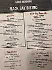 Olive Branch menu