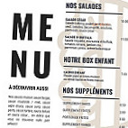 Le Hide Out menu