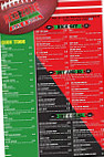 Red Zone And Grill menu