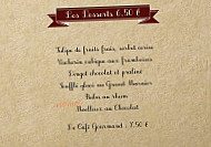 Les Trois Bures menu