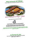 Hotel de l'Abbaye menu