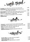 Le Yéti menu