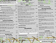 Coal Yard Cafe menu