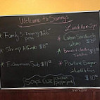 Sammy's Pizza Tavern menu