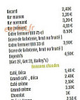 L’ambroisie menu