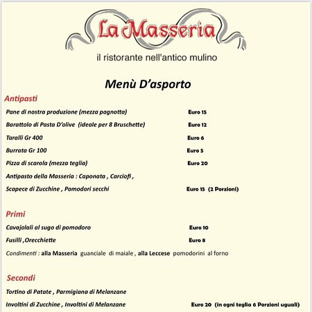 La Masseria Carte