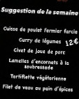 La Belle Époque menu