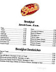 Snak Shak menu