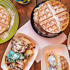 Boardwalk Waffles Ice Cream food