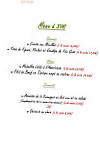 La Bonne Auberge menu