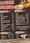 La Petite Turquie 2 menu