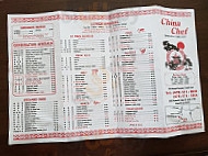 China Chef menu