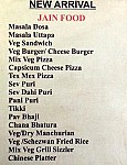 Kalyan Cafe menu