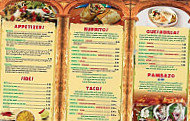 Casa Burrito menu