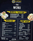 Aztec Authentic Mexican menu