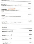 A L'italienne menu