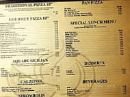 Delizia Pizza Kitchen menu