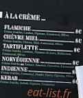 La Pate A Pizza menu