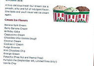 Rita's Italian Ice menu