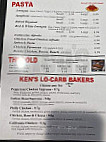 Kens Pizza menu