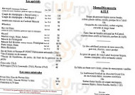 Le St Georges menu