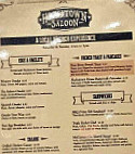 Hochatown Saloon menu