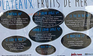 L'aquarium menu