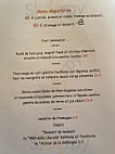 Notes De Saveurs menu