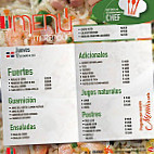 Plaza Merengue menu