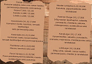 Panimo Pub A'la Carte menu