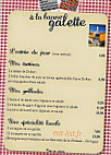 A La Bonne Galette menu