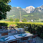 Beer Garden and Restaurant at Gasthof Kohlhiasl inside