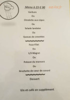 La Parenthèse menu