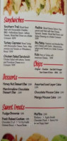 Bedré Cafe menu