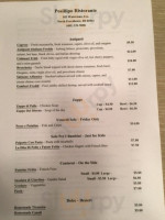 Posillipo menu