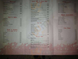 Samurai Steakhouse menu