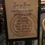 Spring River Buffet Piatti
