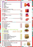 Sushi Time's menu