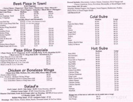 Pizza Pick Up menu