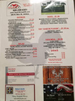 Mjay's Diner menu