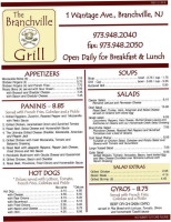 The Branchville Grill menu