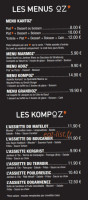 La Kantoz menu