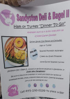 Sandyston Deli Bagel menu